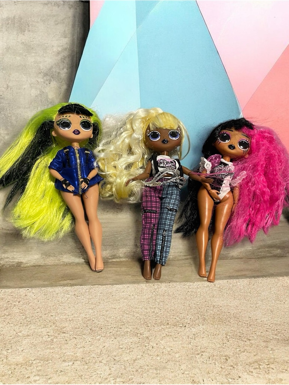 LOL Surprise OMG 3 Fashion Dolls Roller Chick Skatepark QT Lady Diva Alt Grrrl